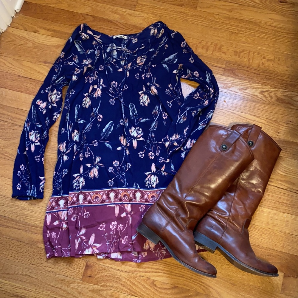 Billabong floral babydoll tunic
